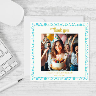 Elegante Blueberry Brunch 30e verjaardag viering Bedankkaart