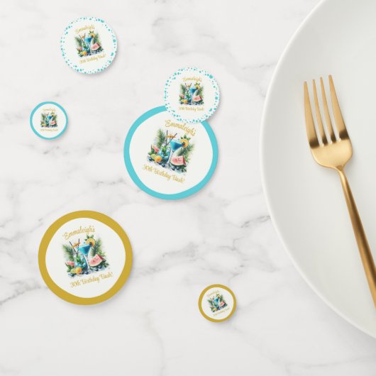 Elegante Blueberry Brunch 30e verjaardag viering Confetti (Groep)