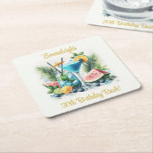 Elegante Blueberry Brunch 30e verjaardag viering Kartonnen Onderzetters (Schuin)