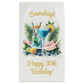 Elegante Blueberry Brunch 30e verjaardag viering Klein Cadeauzakje (Achterkant)