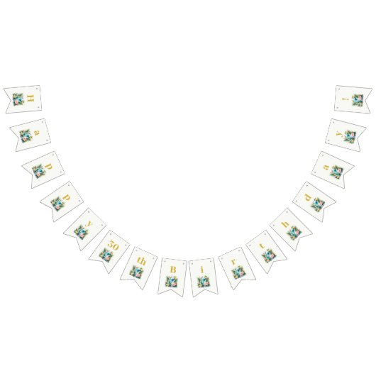 Elegante Blueberry Brunch 30e verjaardag viering Vlaggetjes (Alle)