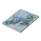 Elegante Blueberry waterverf schilderij Notitieblok (Linkerzijde)