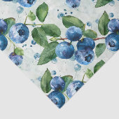 Elegante Blueberry Waterverf  Wrap Tissuepapier (Detail)