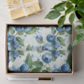 Elegante Blueberry Waterverf  Wrap Tissuepapier (Geschenk)