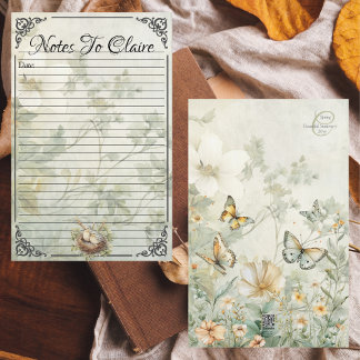 Elegante Bluebirds en Wildflower Meadow Stationery Briefpapier