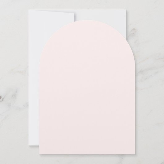 Elegante Blush Arch bruiloft uitnodiging | Champag (Achterkant)