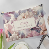 Elegante Blush Bloemen Bruidsmeisje voorstel make- Etui