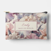 Elegante Blush Bloemen Bruidsmeisje voorstel make- Etui (Voorkant)