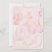 Elegante Blush Bloemen en Groen Adoptie Douche Kaart (Achterkant)