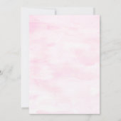 Elegante Blush Bloemen Huwelijksuitnodiging – Bewe Kaart (Achterkant)