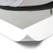 Elegante Blush Bloemen Viering van het leven Begra Poster (Hoek)