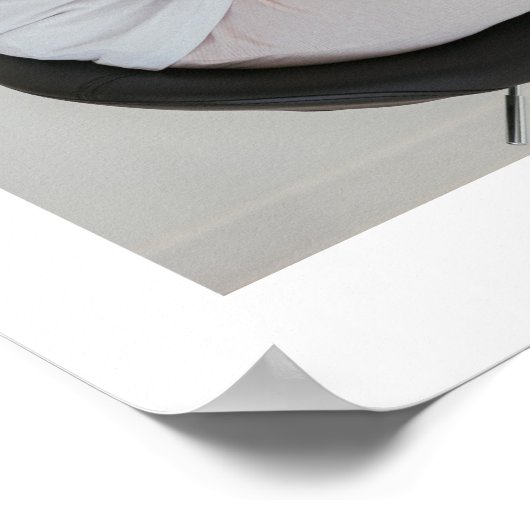 Elegante Blush Bloemen Viering van het leven Begra Poster (Hoek)