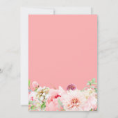 Elegante Blush Botanische Ampersand Bruiloft Kaart (Achterkant)