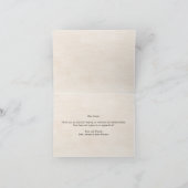 Elegante Blush Bourgogne Bloemen Dank u Kaart (Binnen)