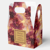 Elegante Blush Bourgogne Goud Boho Wedding Favorie Bedankdoosjes (Geopend)