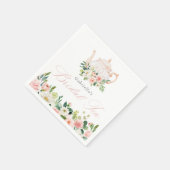 Elegante Blush Bruilofts Theebruiloft Servet (Hoek)