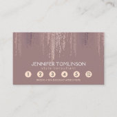 Elegante Blush Confetti Rain Pattern Loyalty Kaart (Voorkant)