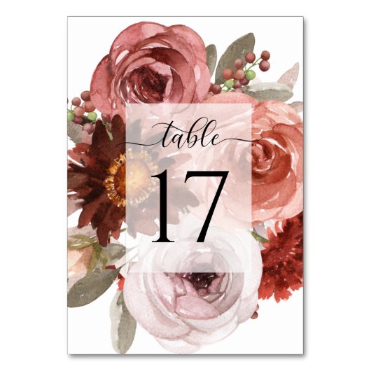 Elegante Blush en Bourgondische bruiloft of ander  Kaart (Voorkant)