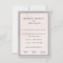 Elegante Blush en Zwarte Waterverf Kant Bruiloft