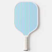 Elegante Blush Gestreepte Monogram Pickleball Padd Paddle (Achterkant)