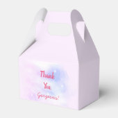 Elegante Blush Girly Pink Make-up Artiest Glamour Bedankdoosjes (Achterkant)