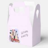 Elegante Blush Girly Pink Make-up Artiest Glamour Bedankdoosjes (Geopend)