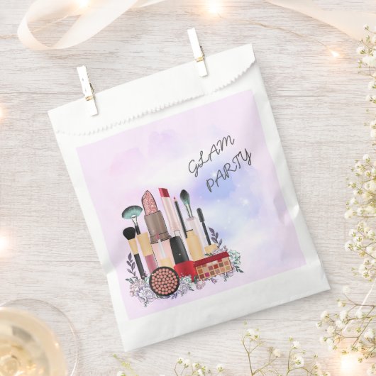 Elegante Blush Girly Pink Make-up Artiest Glamour Bedankzakje (Geknipt)