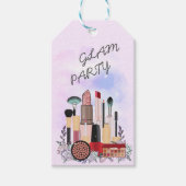 Elegante Blush Girly Pink Make-up Artiest Glamour Cadeaulabel (Voorkant)