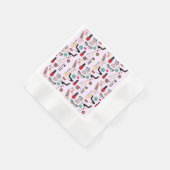 Elegante Blush Girly Pink Make-up Artiest Glamour Servet (Hoek)