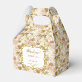 Elegante Blush Gold Boho Wedding Favoriet Dank u Bedankdoosjes (Voorkant Zijde)