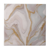 Elegante Blush & Gold Marble Keramische Tegel Tegeltje (Voorkant)