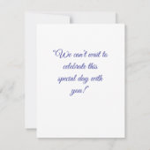 Elegante Blush & Greenery Wedding RSVP Kaart | Eve (Achterkant)