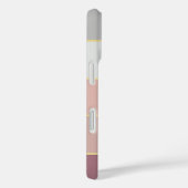 Elegante blush grijs goud Gepersonaliseerde Kleur  Case-Mate iPhone Case (Achterkant / Rechts)