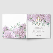 Elegante Blush Hortensia doop Gastenboek (Volledig)