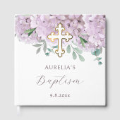 Elegante Blush Hortensia doop Gastenboek (Voorkant)