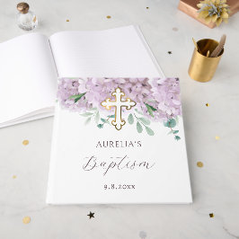 Elegante Blush Hortensia doop Gastenboek