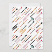 Elegante Blush Meisjesachtig Roze Make-up Sweet Si Kaart (Achterkant)