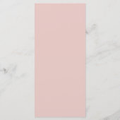 Elegante Blush Minimalistische Ampersand Bruiloft Menu (Achterkant)
