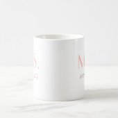 Elegante Blush Mrs Trouw Monogram Koffiemok (Center)