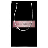 Elegante Blush Nep Rose Goud | Naam & Initialen Klein Cadeauzakje (Voorkant)