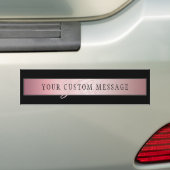 Elegante Blush Nep Roze Goud | Uw Bericht Bumpersticker (Op auto)