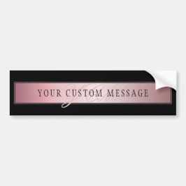 Elegante Blush Neprozen Roze Goud | Uw Bericht Bumpersticker