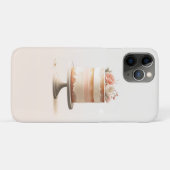 Elegante Blush Peach Floral Cake Keuken Bakkerij Case-Mate iPhone Case (Achterkant (horizontaal))