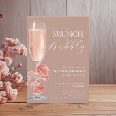 Elegante Blush Pink 100ste verjaardag uitnodiging