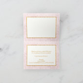 Elegante Blush Pink Business-bedankkaart Bedankkaart (Binnen)