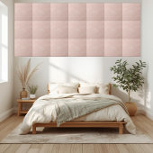 Elegante Blush Pink geometrische getextureerde ker Tegeltje