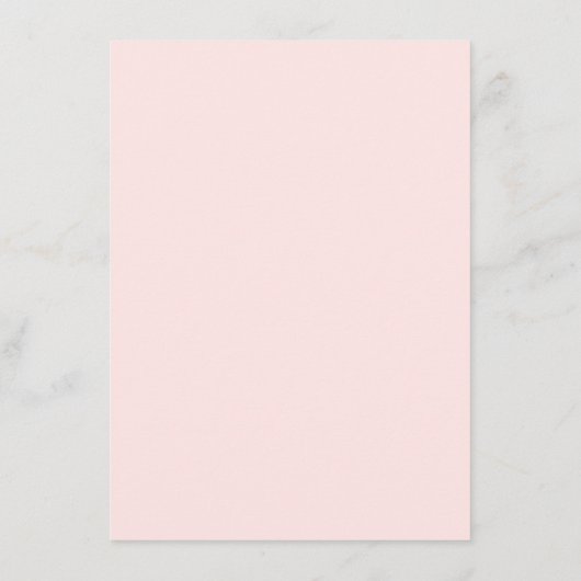 Elegante Blush Pink Glitter Speciale gelegenheid M Menu (Achterkant)