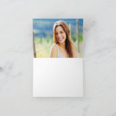 Elegante Blush Pink Gold Class van 2025 Afstuderen Bedankkaart (Binnen)