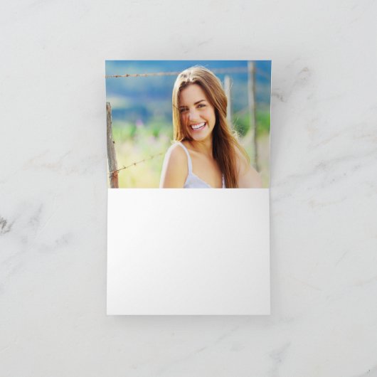 Elegante Blush Pink Gold Class van 2025 Afstuderen Bedankkaart (Binnen)