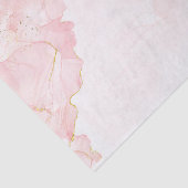 Elegante Blush Pink Gold Glitter Marmer Tissuepapier (Detail)